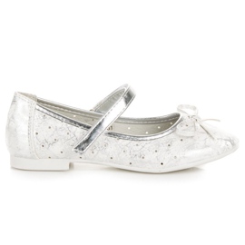 Elegant ballerina velcro vinceza hvid