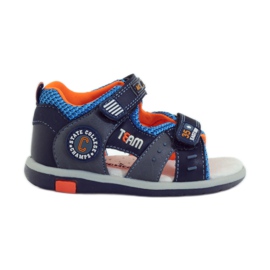 American Club Sandaler med amerikansk 87297 læderindlæg marine blå