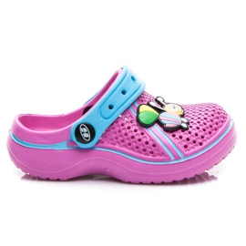 Hasby A'LA crocsy hjemmesko lyserød