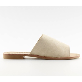 H8-116 Beige lige beige hjemmesko