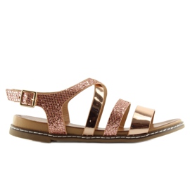 Pink damesandaler J80-1 champagne lyserød