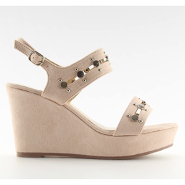 Beige kilesandaler 1606 Beige