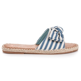 Seastar Stilfulde stribede flip-flops blå
