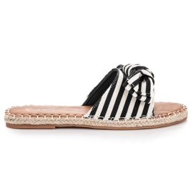 Seastar Stilfulde stribede flip-flops sort