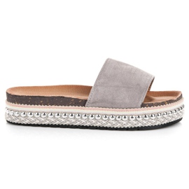Seastar Moderigtige boho hjemmesko grå