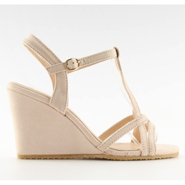 Beige kilesandaler 266-7 beige