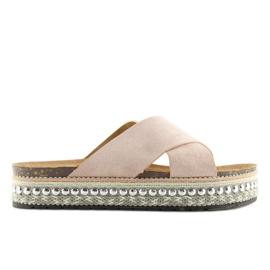 H55 pink espadrilles hjemmesko lyserød