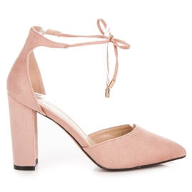 Seastar Pink sandaler med binding lyserød