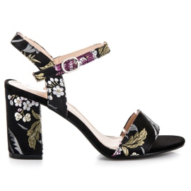 Seastar Casual højhælede sandaler sort