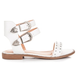 Seastar Hvide flade sandaler