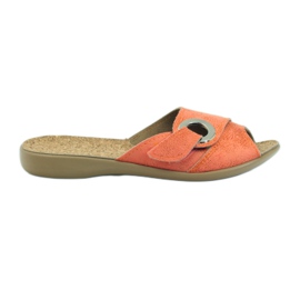 Befado 265d006 Velcro hjemmesko orange