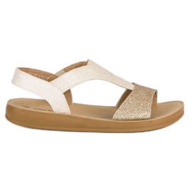 Gyldne vinceza sandaler gylden