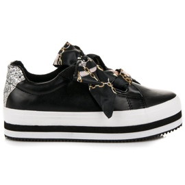 Vices Stilfulde sneakers på skruestik-platformen sort