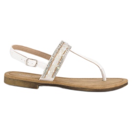 Small Swan Hvide flip-flops