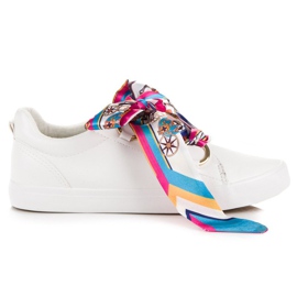 Vices Hvide bundne sneakers skruestik