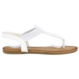 Comer Flip-flops med elastik hvid