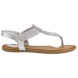 Comer Flip-flops med elastik grå