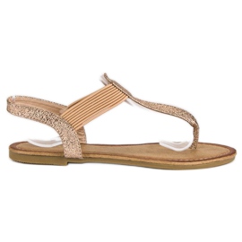 Comer Flip-flops med elastik lyserød