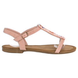 Comer Boho pink flade sandaler lyserød