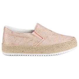Betler Pink Espadrilles på platformen lyserød