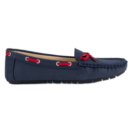 Tullo Stilfulde ruskind loafers blå