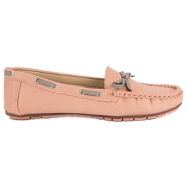 Tullo Stilrene loafers i ruskind lyserød