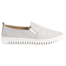 Tullo Grå ruskind slipons