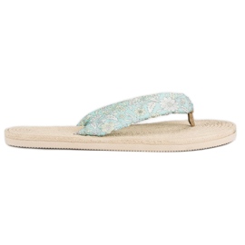 Ax Boxing Flip-flops espadriller hvid grøn