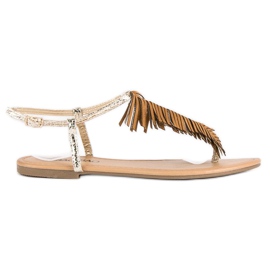 Gyldne flip-flops gylden