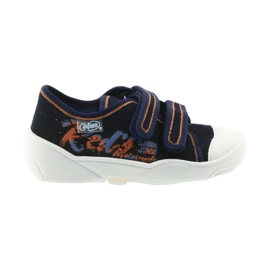 Befado børnesko sneakers hjemmesko 907P094 marine blå orange hvid