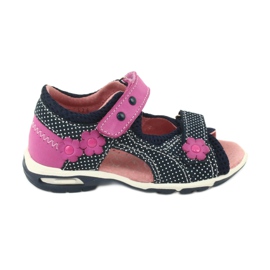 Velcro sandaler Ren But marineblå pink hvid marine blå lyserød