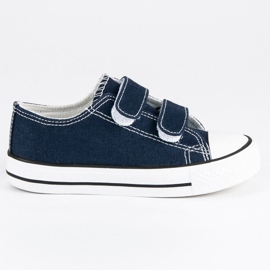 Børns velcro sneakers marine blå