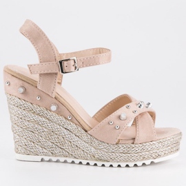 Erynn Wedge espadrilles sandaler brun