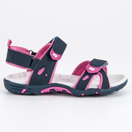 Hasby Komfortable velcro sandaler blå