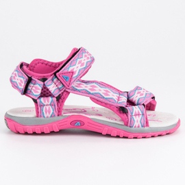 American Club American Velvet Sandals lyserød
