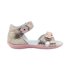 Sandaler blomster Bartek 31794 pink lyserød gul