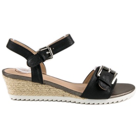 Kylie Espadrillesandaler med spænde sort