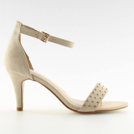 Sandaler højhælede beige BL0764 beige