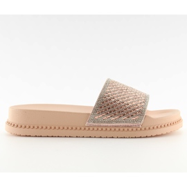 Hjemmesko med cubic zirconia pink 966 Pink lyserød