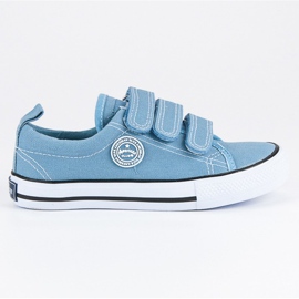 American Club Sport Sneakers American Velcro blå