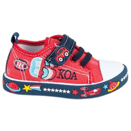 American Club Space sneakers til børn rød