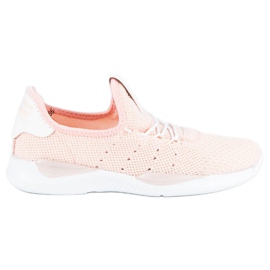 Slip-on sneakers i pudder lyserød