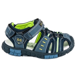American Club Amerikansk velcro sandal blå