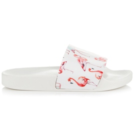 Vices Flamingo hjemmesko hvid