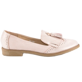 Bestelle Stilfulde dame loafers lyserød