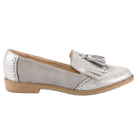Bestelle Stilfulde dame loafers grå