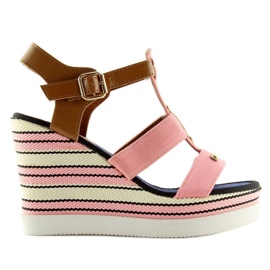 Pink YQ05 Pink kile sandaler lyserød
