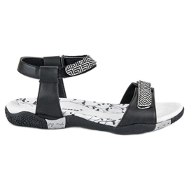Hasby Flade sandaler med velcro sort