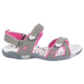 Hasby Velcro-sandaler til kvinder grå