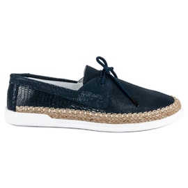 Filippo Bundne marineblå espadriller